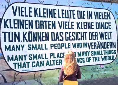 An der East Side Gallery in Berlin