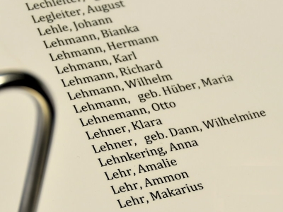Namensbuch in Grafeneck